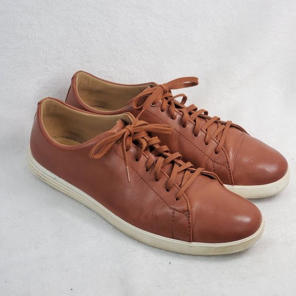 Cole Haan Other - Cole Haan Mens Zerogrand Tan Leather Lace Up Sneak
